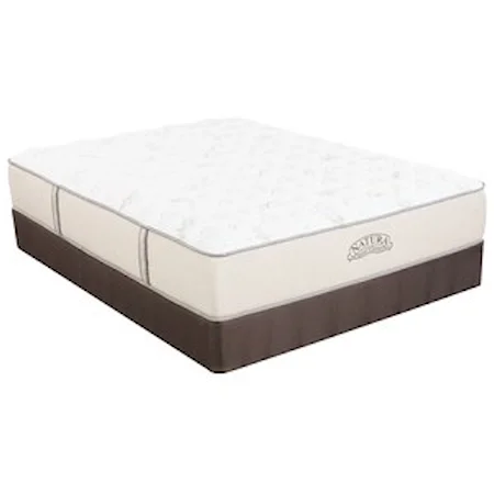 Queen 12" Plush Hybrid Mattress and Low Profile Natura Box Spring